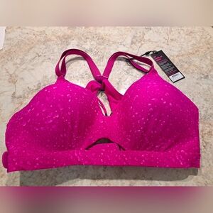 SHEFIT Hot Pink Molded Swim Bikini Top